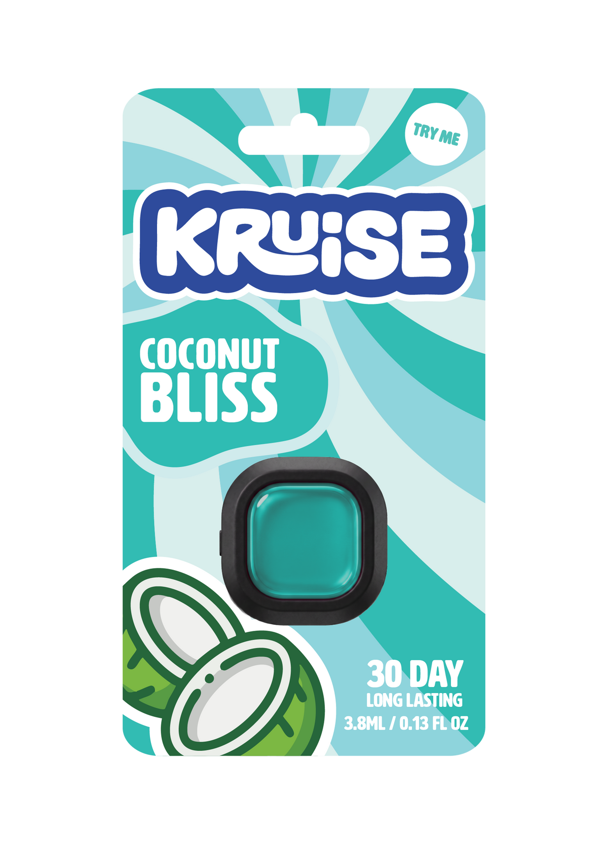 Coconut Bliss — Kruise vent clip car air freshener pack