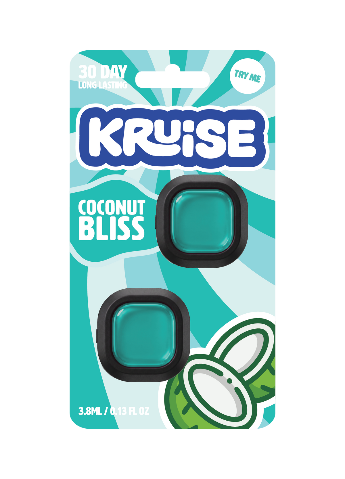 Coconut Bliss Kruise vent clip air freshener 2 pack