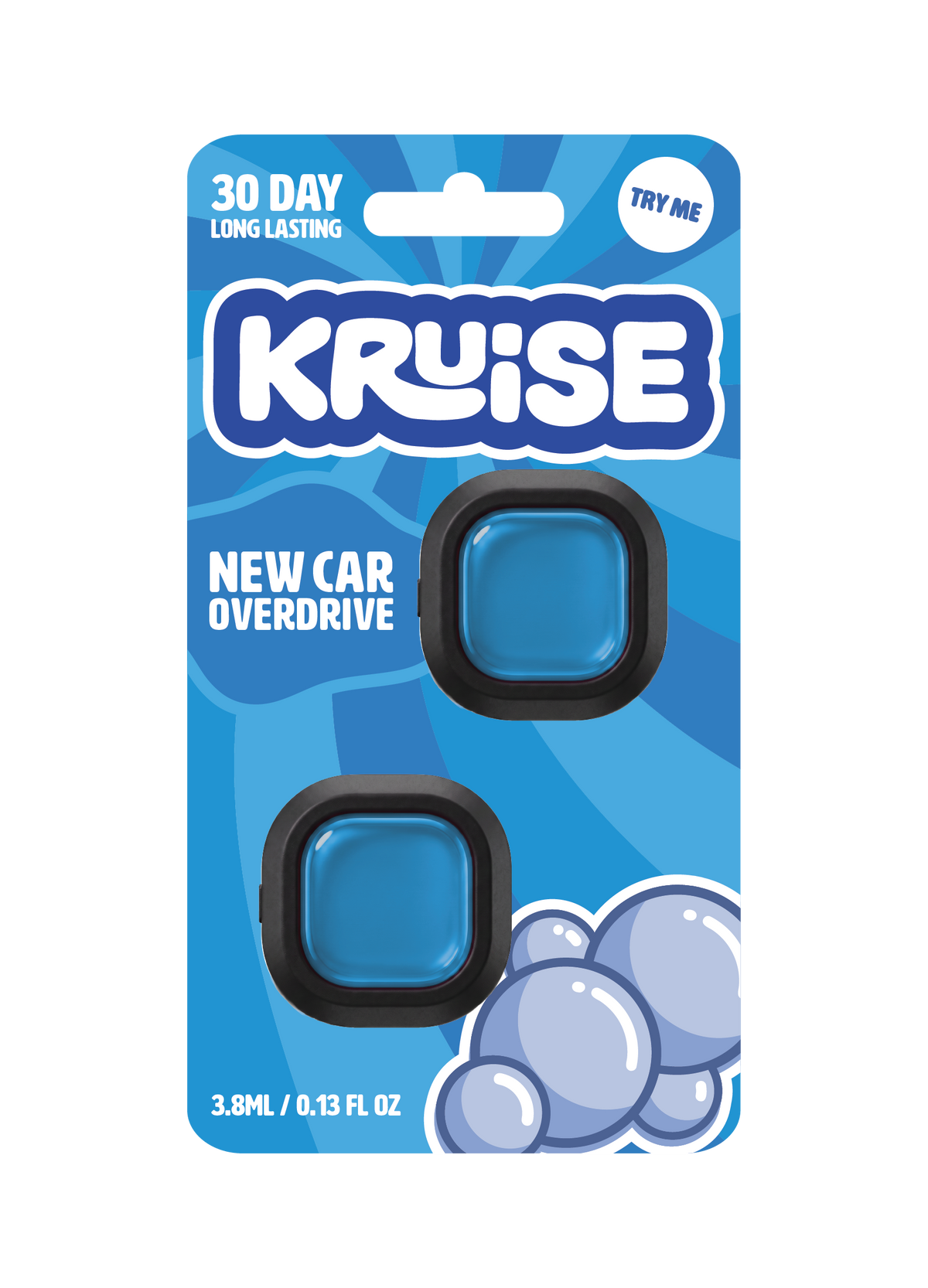 New Car Overdrive Kruise vent clip air freshener 2 pack