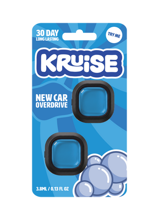 New Car Overdrive Kruise vent clip air freshener 2 pack